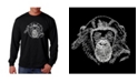 LA Pop Art Men's Word Art - Chimpanzee Long Sleeve T-Shirt